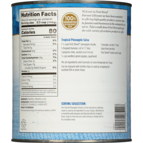 First Street Pineapple Chunks