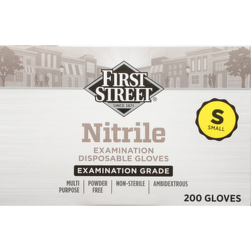 First Street Gloves, Disposable, Examination, Nitrite, Small