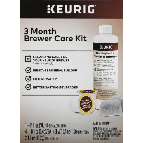 Keurig Brewer Care Kit, 3 Month