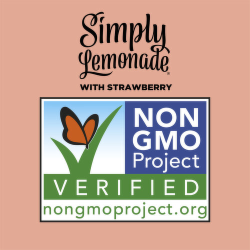 Simply Lemonade With Strawberry, All Natural Non-Gmo