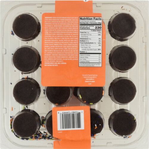 Two-Bite Brownies with Halloween-Themed Sprinkles