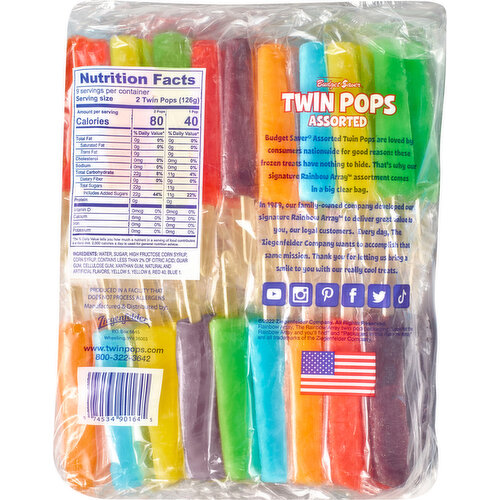 Budget Saver Assorted Twin Pops