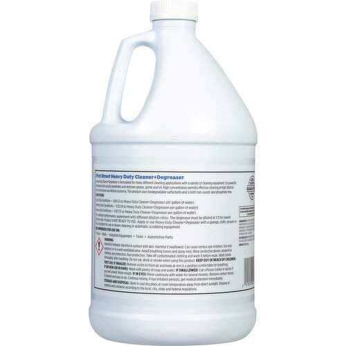 First Street Cleaner-Degreaser, Heavy Duty, Concentrated, Commercial Grade