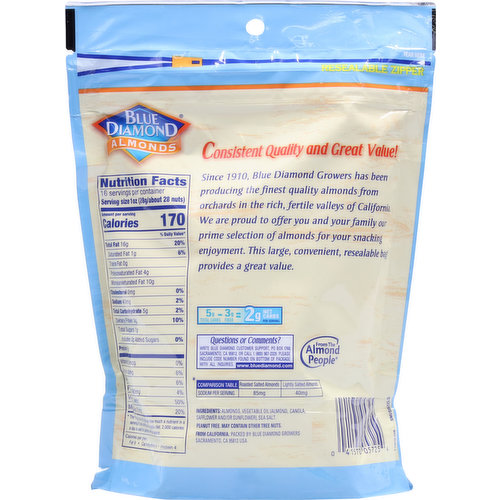 Blue Diamond Almonds, Lightly Salted, Value Pack