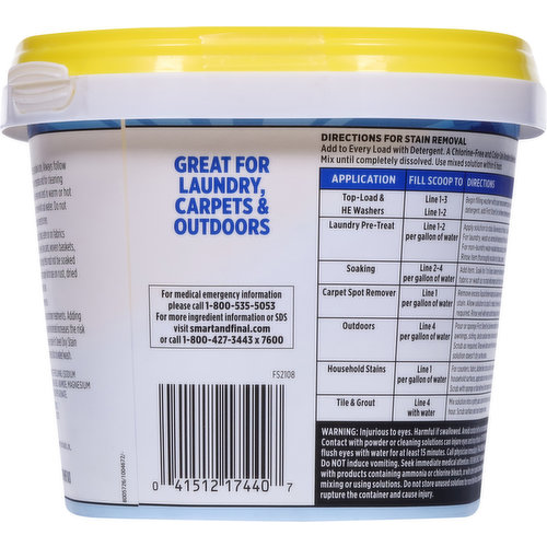 First Street Stain Remover, Oxy, Brightens & Whitens