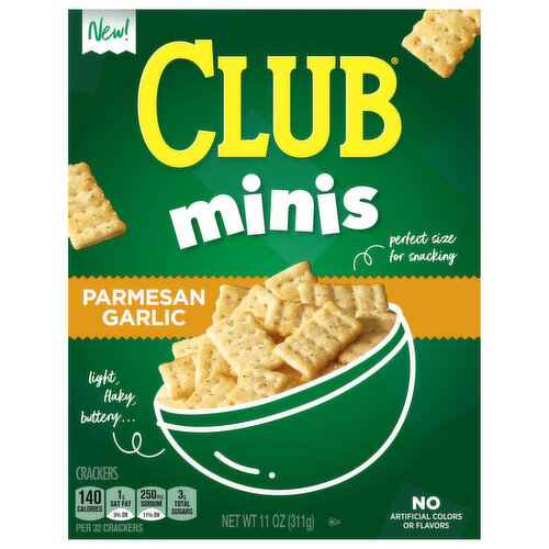 Club Crackers, Parmesan Garlic, Mini