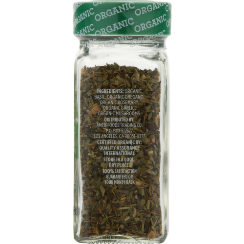 Sun Harvest Seasoning, Organic, Italian