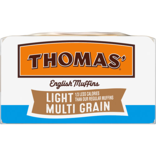 Thomas' English Muffins, Light, Multi Grain