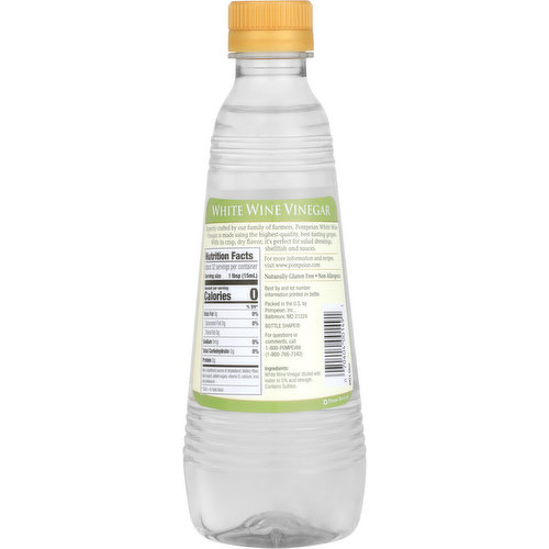 Pompeian Vinegar, Gourmet, White Wine