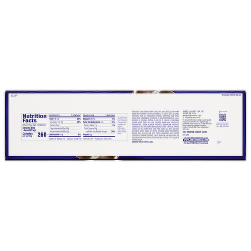 Entenmann's Rich Frosted Chocolate Donuts, 8 count, 15 oz