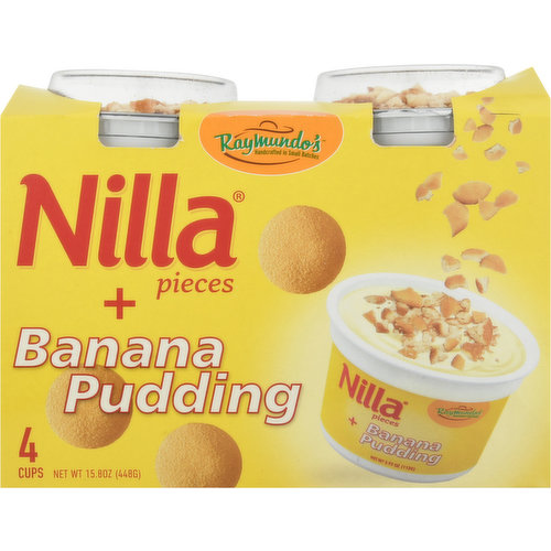 Raymundo's Pudding Cups, Nilla Pieces + Banana