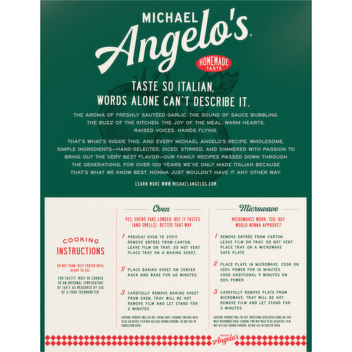 Michael Angelo's Manicotti with Sauce Family Size Image 2 of 6