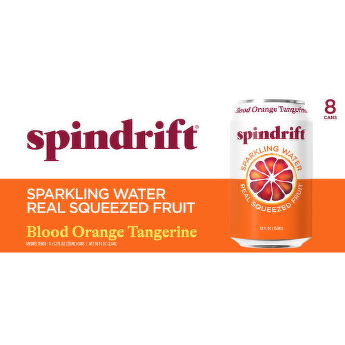 Spindrift Unsweetened Blood Orange Tangerine Sparkling Water