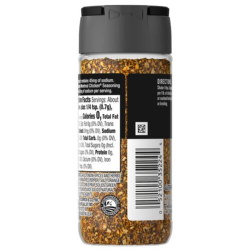 McCormick 25% Less Sodium Montreal Chicken Seasoning