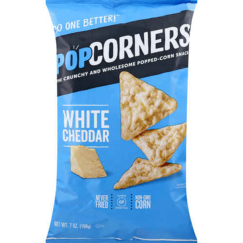 PopCorners Popped-Corn Snacks, White Cheddar