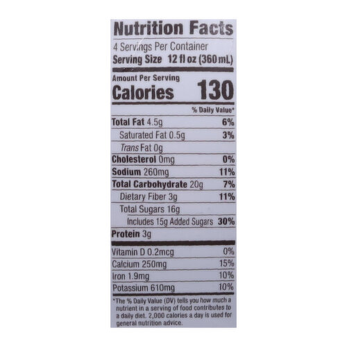 Califia Farms Coffee, with Almondmilk, Mocha Almond Latte