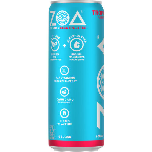 ZOA Energy Drink Tropical Punch Single