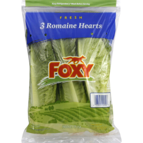 Foxy Romaine Hearts, Fresh