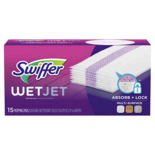 Swiffer Wet Jet Mop Cleaning Pads Refill, Floor Cleaner