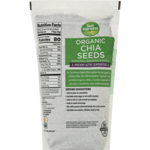 Sun Harvest Chia Seeds, Organic