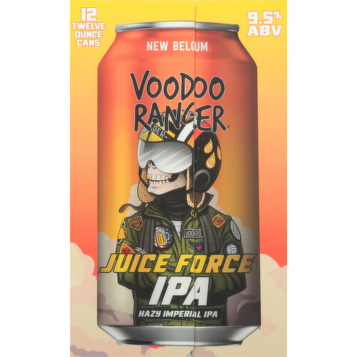 Voodoo Ranger Beer, Hazy Imperial IPA, Juice Force