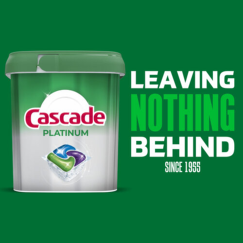 Cascade Platinum Dishwasher Pods, Fresh
