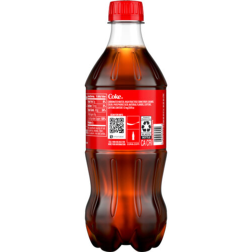 Coca-Cola Soda Soft Drink 20 fl oz, 24 pack