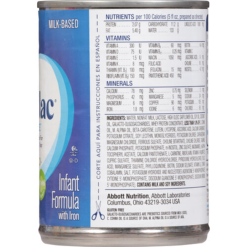 Similac Infant Formula with Iron, Milk-Based, OptiGro, 0-12 Months