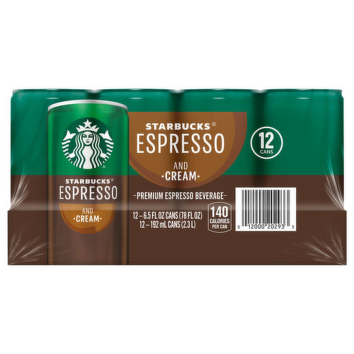 Starbucks Espresso Beverage, Premium, Espresso and Cream