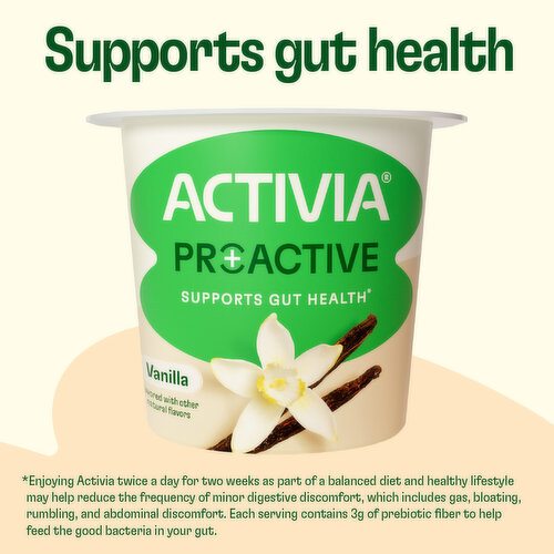 Activia Proactive Vanilla Probiotic Low Fat Yogurt