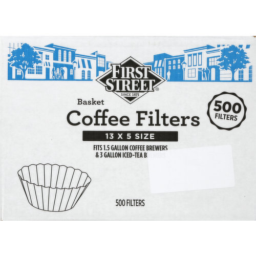 First Street Coffee Filters, Basket