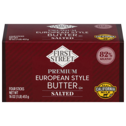 First Street Butter, Salted, Premium, European-Style