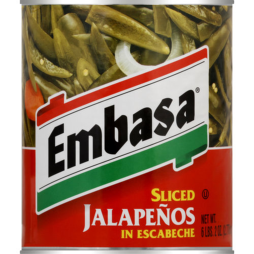 Embasa Jalapenos, in Escabeche, Sliced