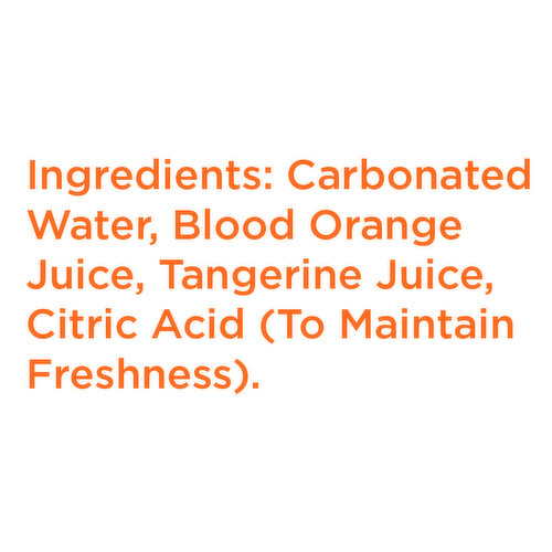 Spindrift Unsweetened Blood Orange Tangerine Sparkling Water