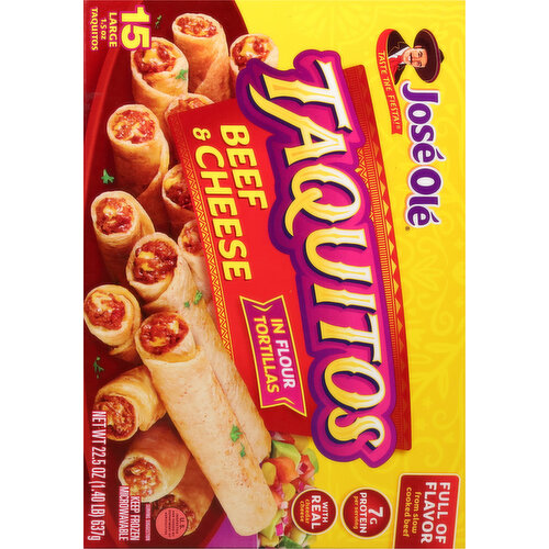 Jose Ole Beef & Cheese Large Taquitos