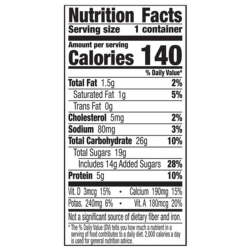 Yoplait Low Fat French Vanilla Yogurt