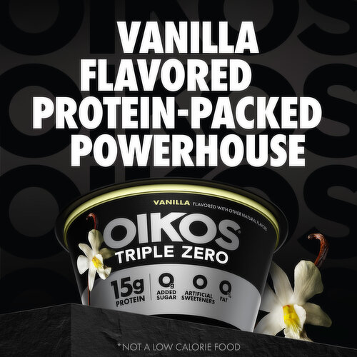 Oikos Triple Zero Vanilla High Protein Nonfat Greek Yogurt