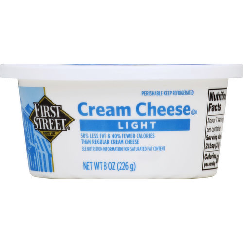 First Street Cream Cheese, Light