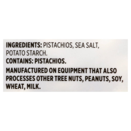 First Street Pistachios, with Sea Salt, Dry Roasted