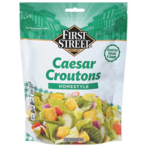 First Street Croutons, Caesar, Homestyle