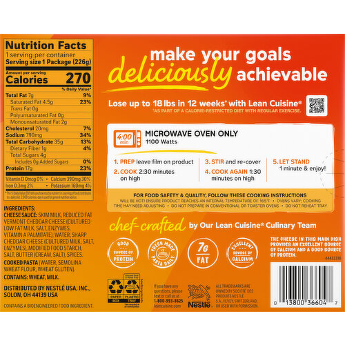 Lean Cuisine Signature Vermont White Cheddar Mac & Cheese