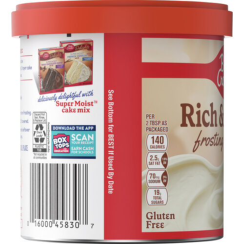 Betty Crocker Rich & Creamy Vanilla Frosting