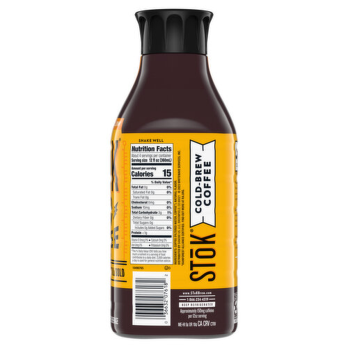 SToK Bright & Mellow Black Unsweetened Cold Brew Coffee Bottle