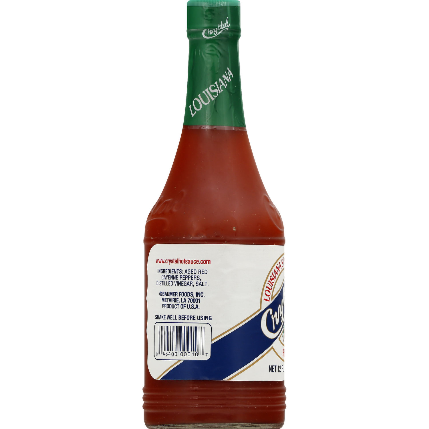 Crystal Louisiana's Pure Hot Sauce, 12 Fl Oz