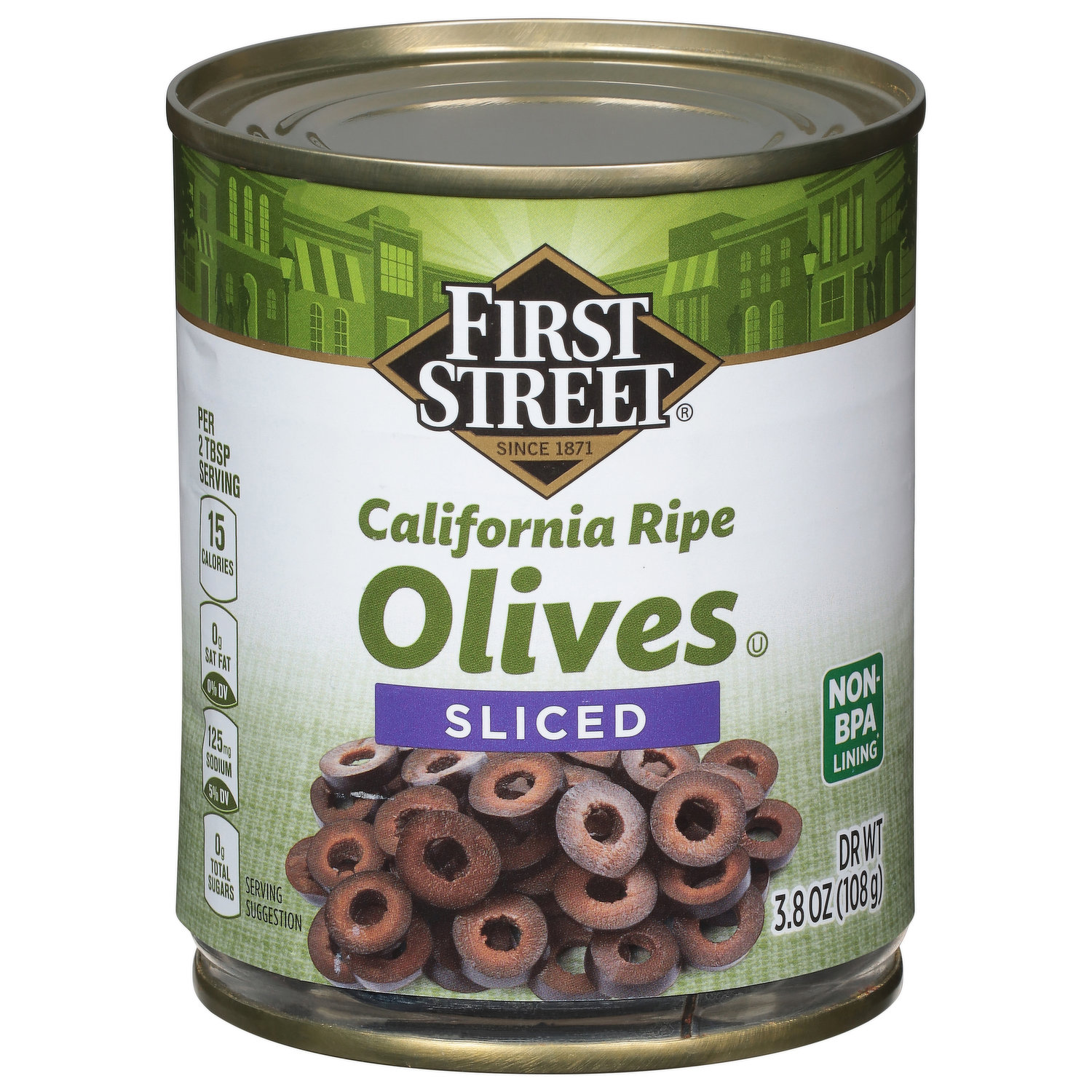 First Street Olives, California Ripe, Large Pitted - Smart & Final