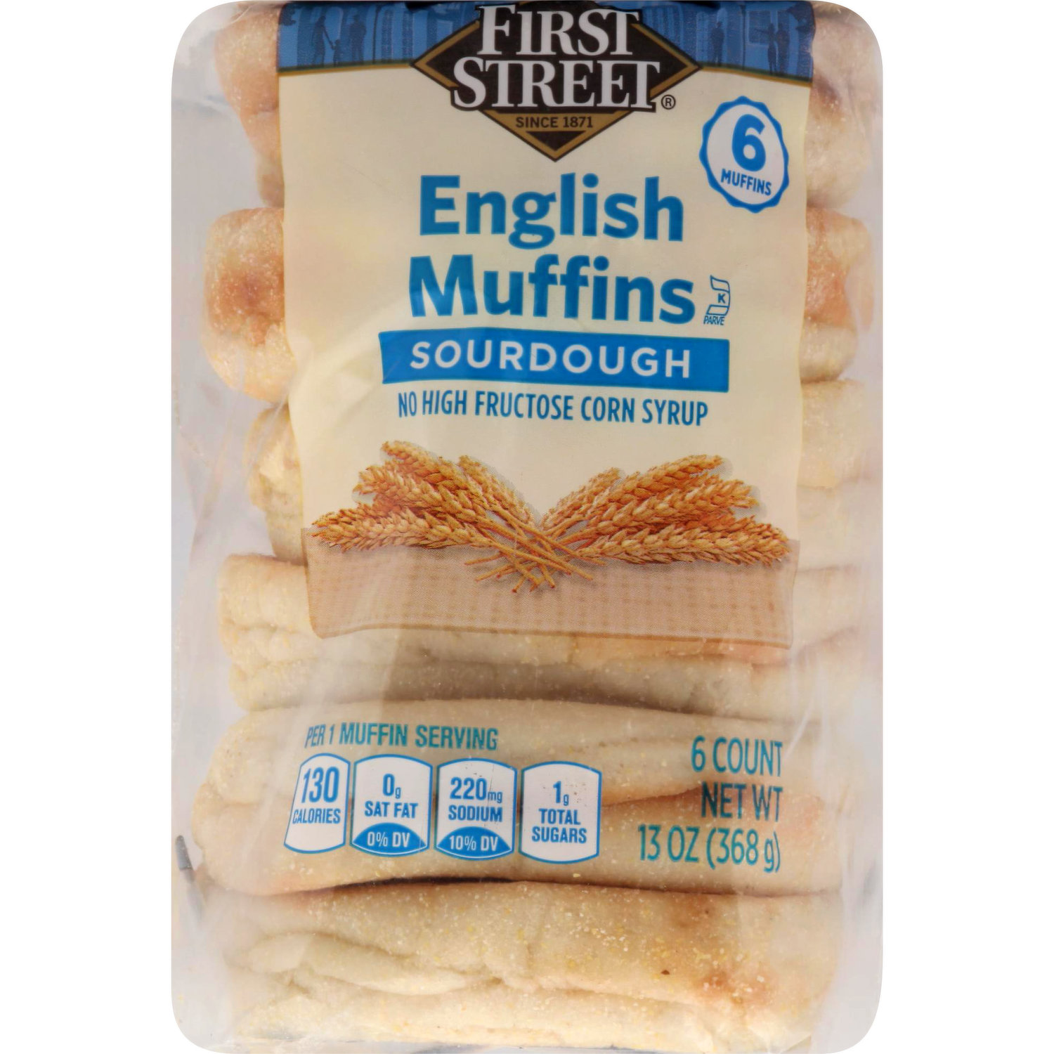 Oroweat Extra Crisp English Muffins, 6 Count, 12.5 oz Bag