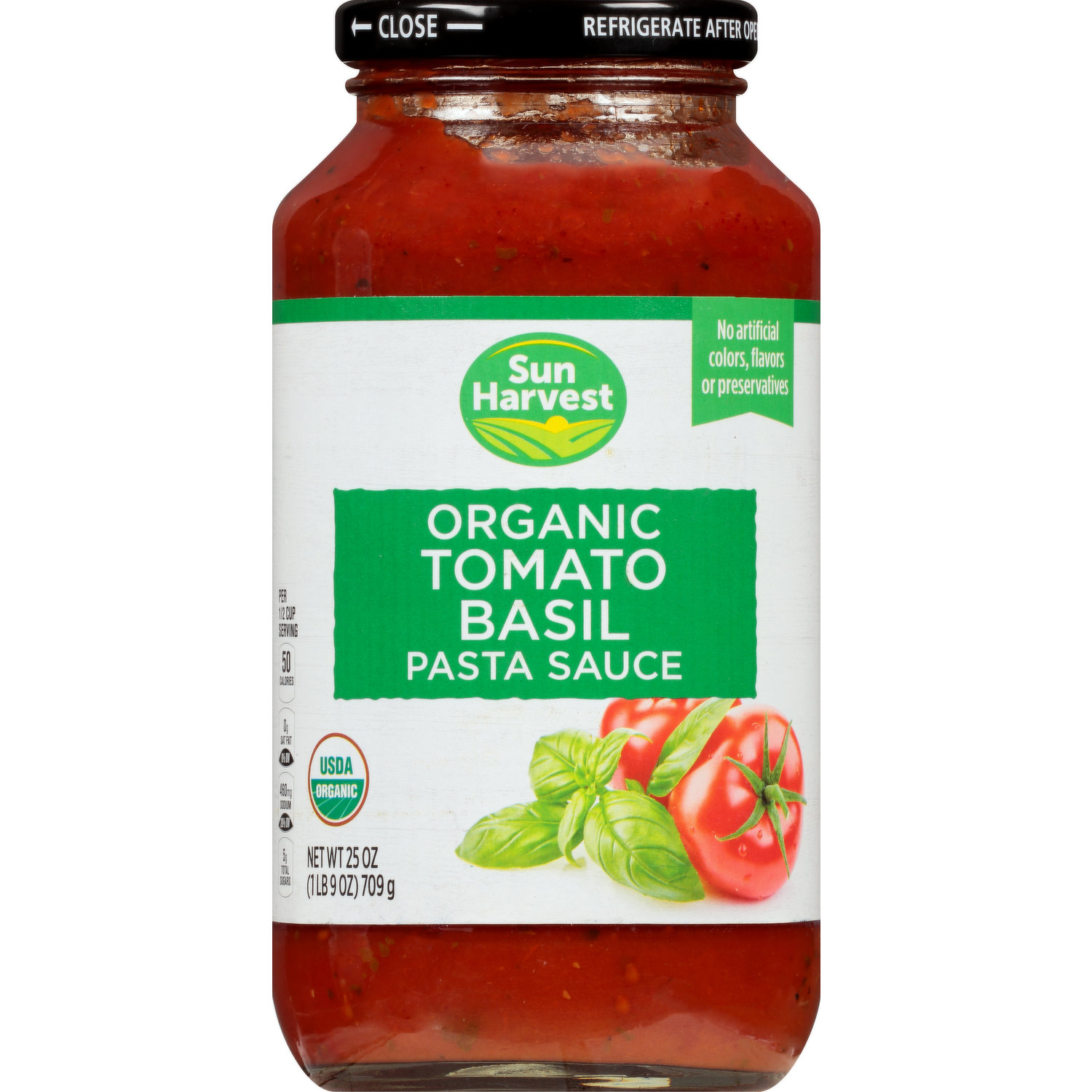 Sun Harvest Pasta Sauce Organic Tomato Basil Smart Final