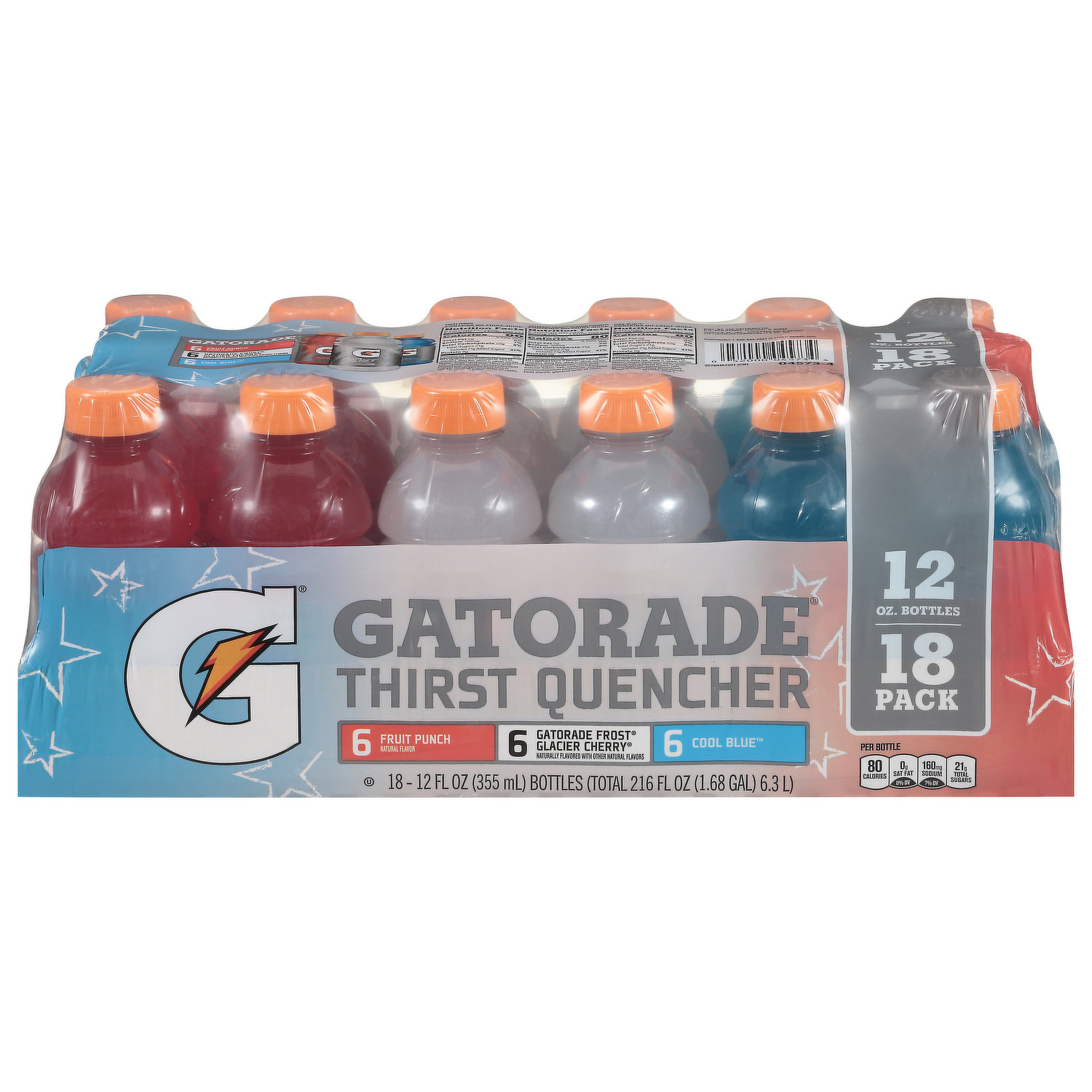 Cool Blue Flavored Gatorade Thirst Quencher, 24-oz. Bottles