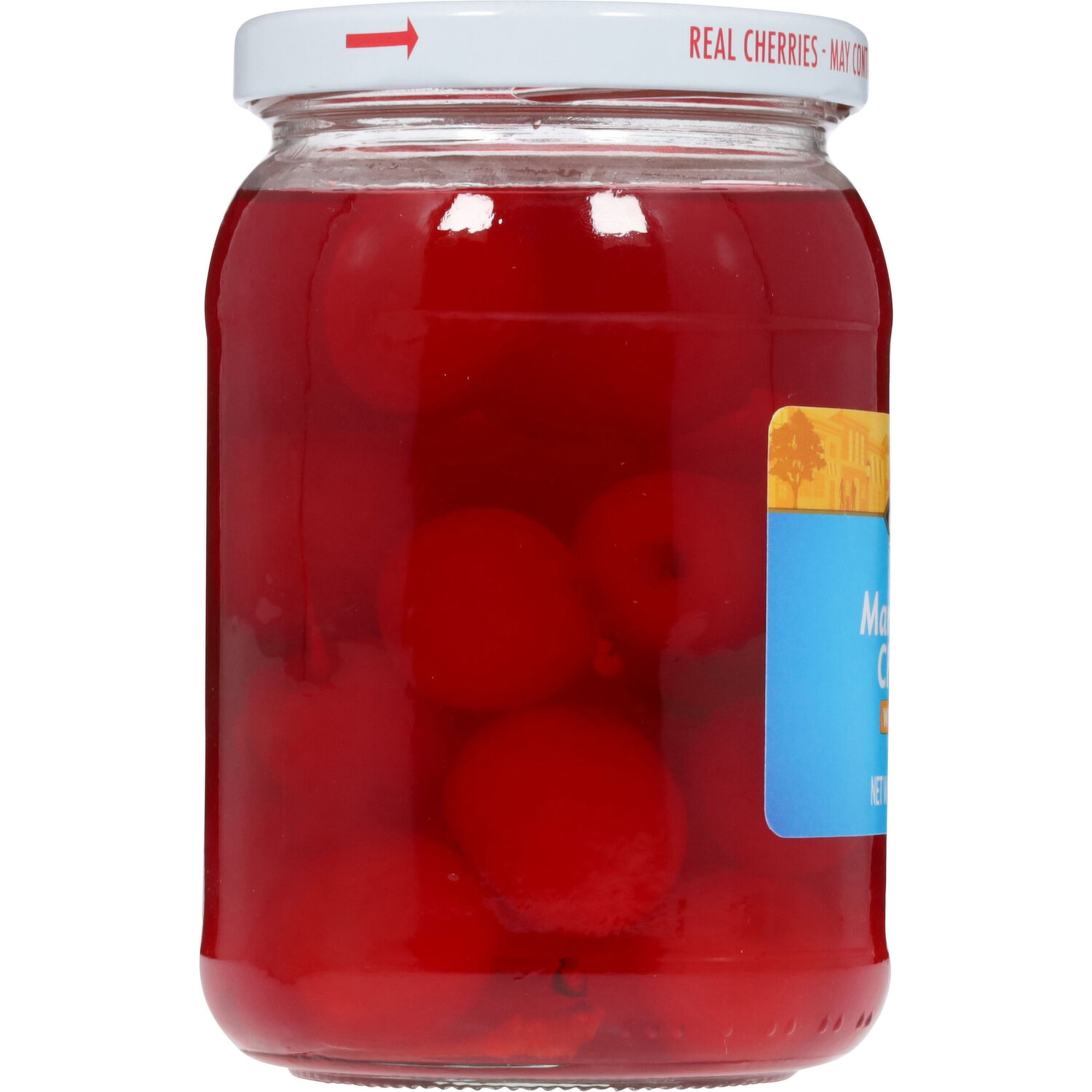 First Street Cherries, with Stems, Maraschino - Smart & Final