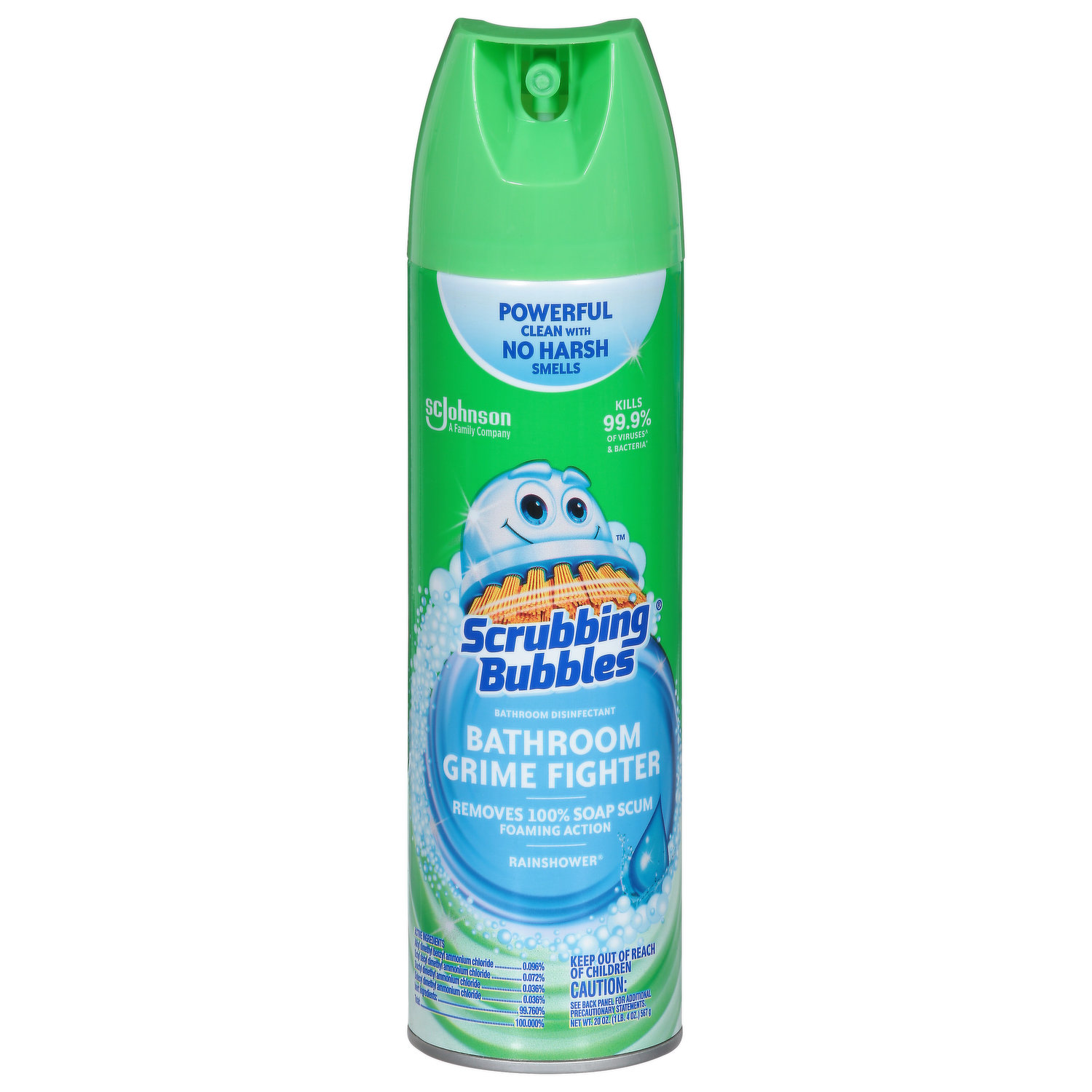 Scrubbing Bubbles Bathroom Grime Fighter, Disinfectant, Rainshower - Smart  & Final